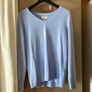 Croft & Barrow Blue V-Neck Sweater for Casual Wear